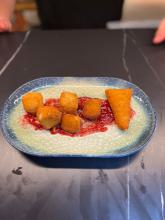 Plato queso frito